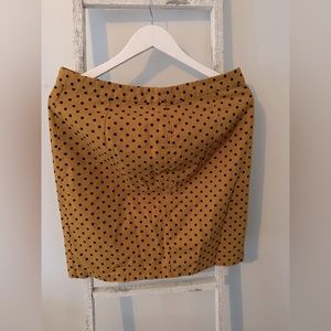 Gap Mustard and Black polka dot skirt - great for work!